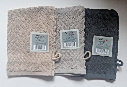 Waschhandschuhe taupe grau - 3, waschhandschuhe,