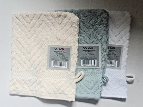 Waschhandschuhe weiß - 3,
