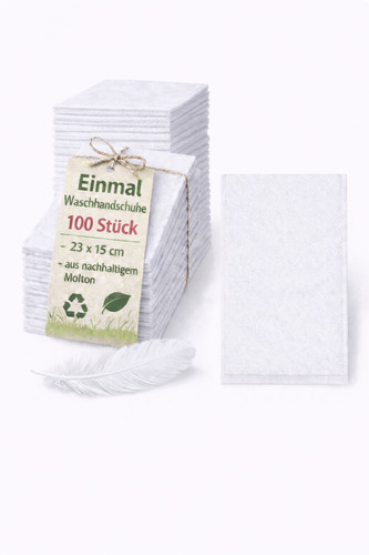 Einmal waschhandschuhe 23x15 - einmal,