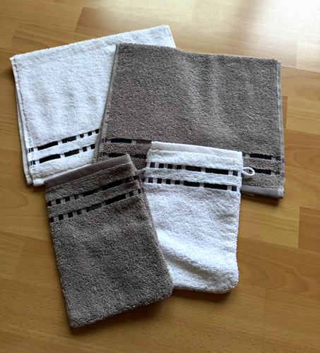 Handtuchset teilig frottee - 4-teilig,
